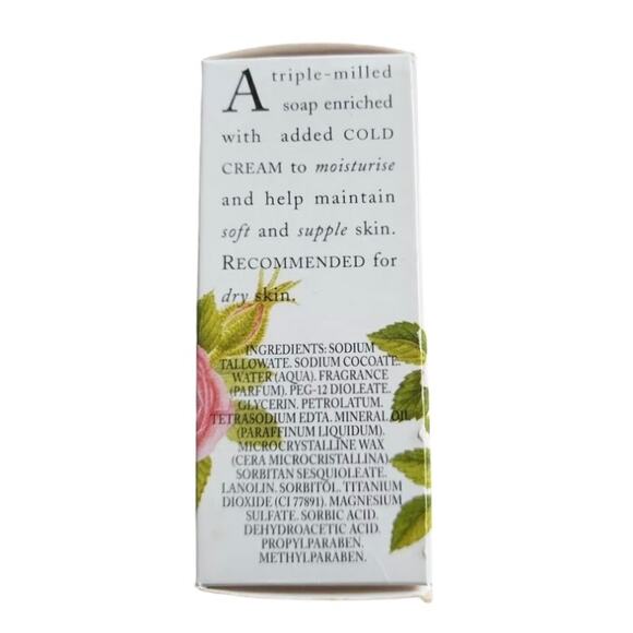 Crabtree & Evelyn Rosewater Soap with Cold Cream NEW IN BOX 3.5 oz. Discontinued - Picture 3 of 5